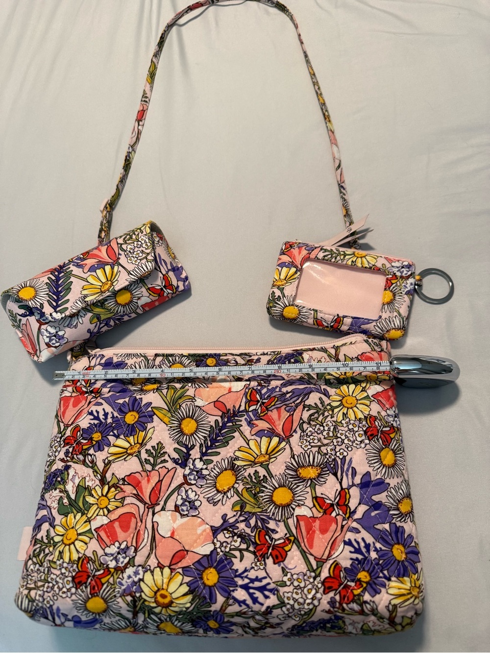 Vera Bradley Floral Crossbody Bag in Pink